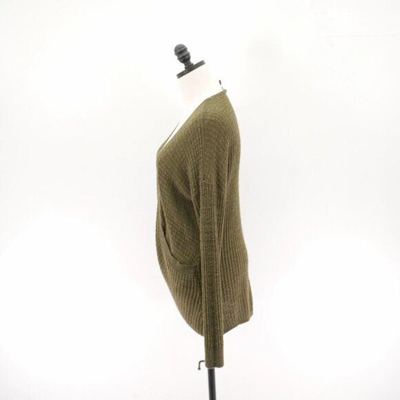 Express Green Medium Wrap / Kimono Sweater Plunging V-Neck Acrylic Rayon - Picture 2 of 6